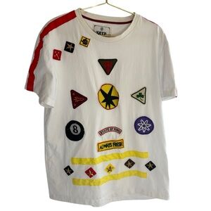 Kleep Standard Issue Men's 16‎ patch shirt. Size Large. GUC.